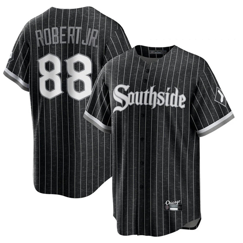 harde C.White Sox #88 Luis Robert Jr Player Black City Connect Home Game Stitched Jerseys