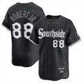 harde C.White Sox #88 Luis Robert Jr Player Black City Connect Limited Home Stitched Jerseys