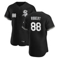 harde C.White Sox #88 Luis Robert Jr Player Black Limited Elite Home Stitched Jerseys