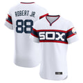 harde C.White Sox #88 Luis Robert Jr Player White T-shirt Limited Elite Home Stitched Jerseys