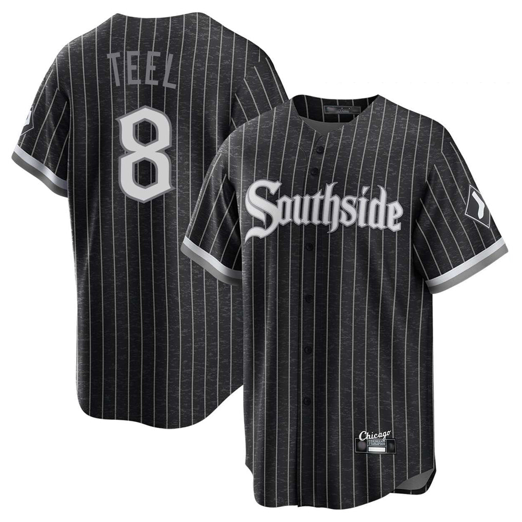 harde C.White Sox #8 Kyle Teel Player Black City Connect Home Game Stitched Jerseys