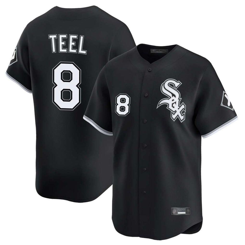 harde C.White Sox #8 Kyle Teel Player Black Limited Home Stitched Jerseys