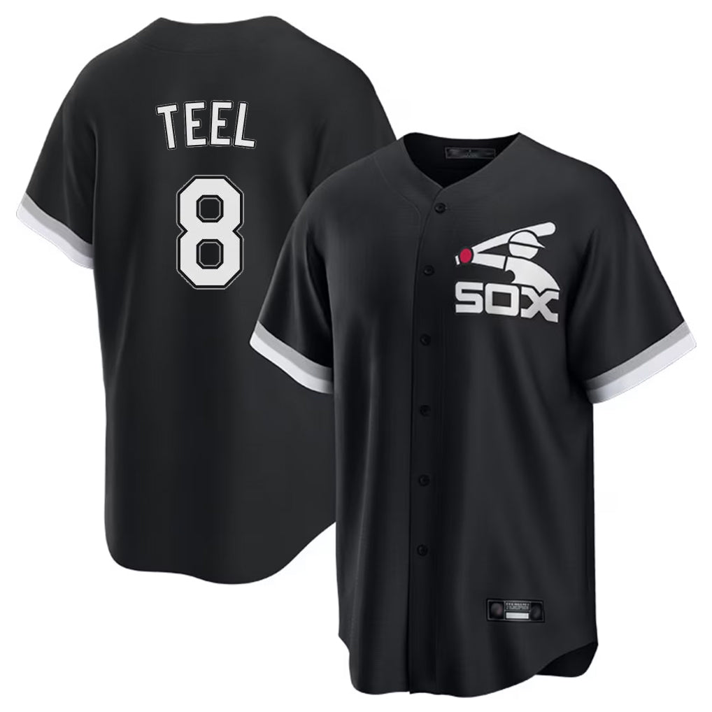 harde C.White Sox #8 Kyle Teel Player Black Spring Training Game Stitched Jerseys