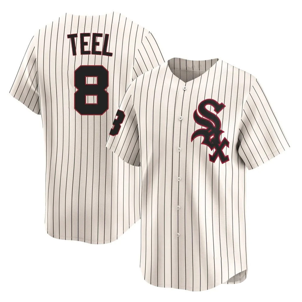 harde C.White Sox #8 Kyle Teel Player Cream Cooperstown Collection Limited Home Stitched Jerseys