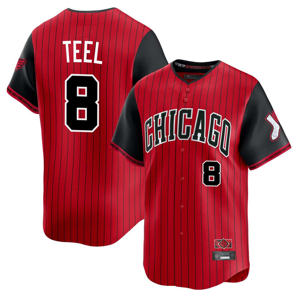 harde C.White Sox #8 Kyle Teel Player Red City Connect Limited Home Stitched Jerseys