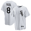 harde C.White Sox #8 Kyle Teel Player White Stripe Home Game Stitched Jerseys