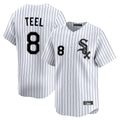 harde C.White Sox #8 Kyle Teel Player White Stripe Limited Home Stitched Jerseys