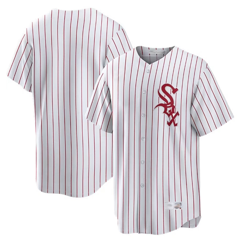 harde C.White Sox ## White Sox Blank Player Red Stripe White Home Game Stitched Jerseys