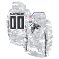 harde Custom A.Falcons Arctic Camo Salute to Service Limited Hoodie Any Name & Numbers Stitched Jerseys