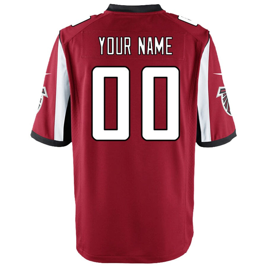 harde Custom A.Falcons Red Game Stitched Jerseys