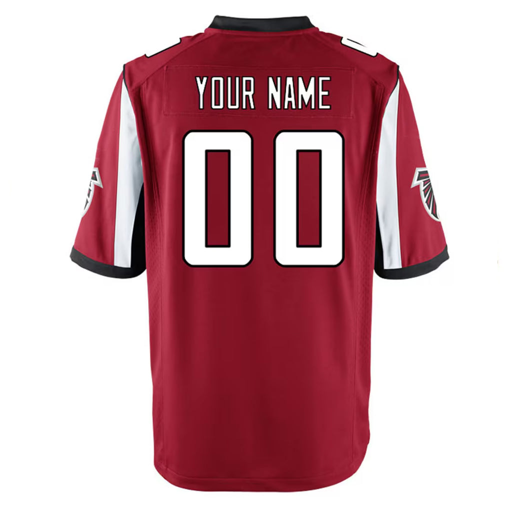 harde Custom A.Falcons Red Home Game Any Name & Numbers Stitched Jerseys