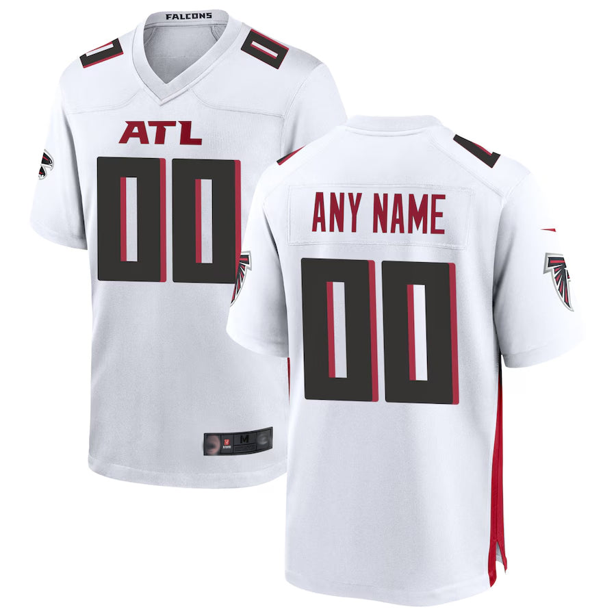 harde Custom A.Falcons White Home Game Stitched Jerseys