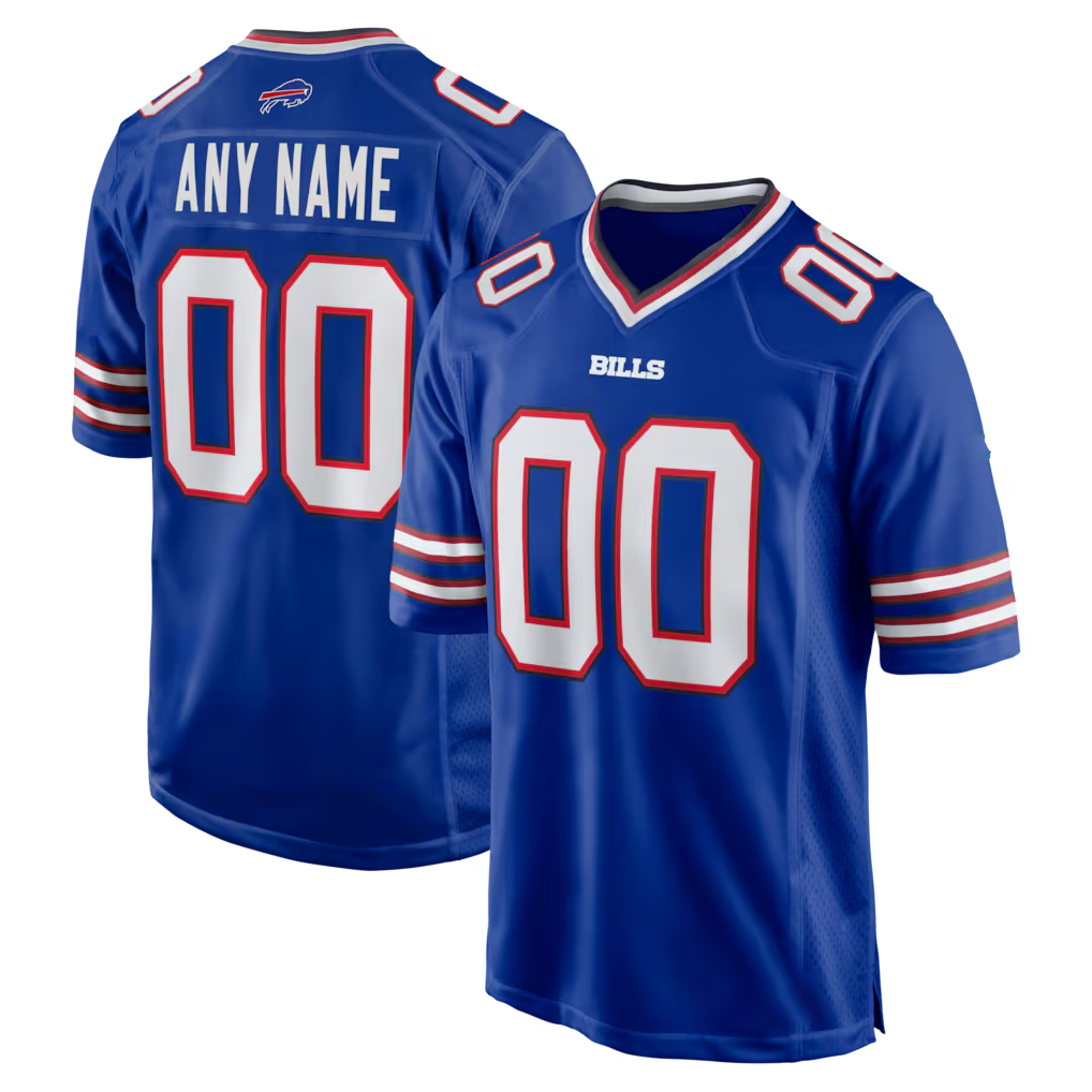 harde Custom B.Bills Royal Royal Game Stitched Jerseys