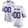 harde Custom B.Bills White Alternate Game Stitched Jerseys