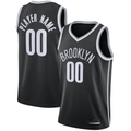 harde Custom B.Nets Black Swingman Jerseys - Icon Edition