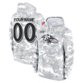 harde Custom B.Ravens Black Pullover Hoodie Any Name & Numbers Stitched Jerseys