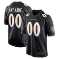 harde Custom B.Ravens Black Home Game Stitched Jerseys