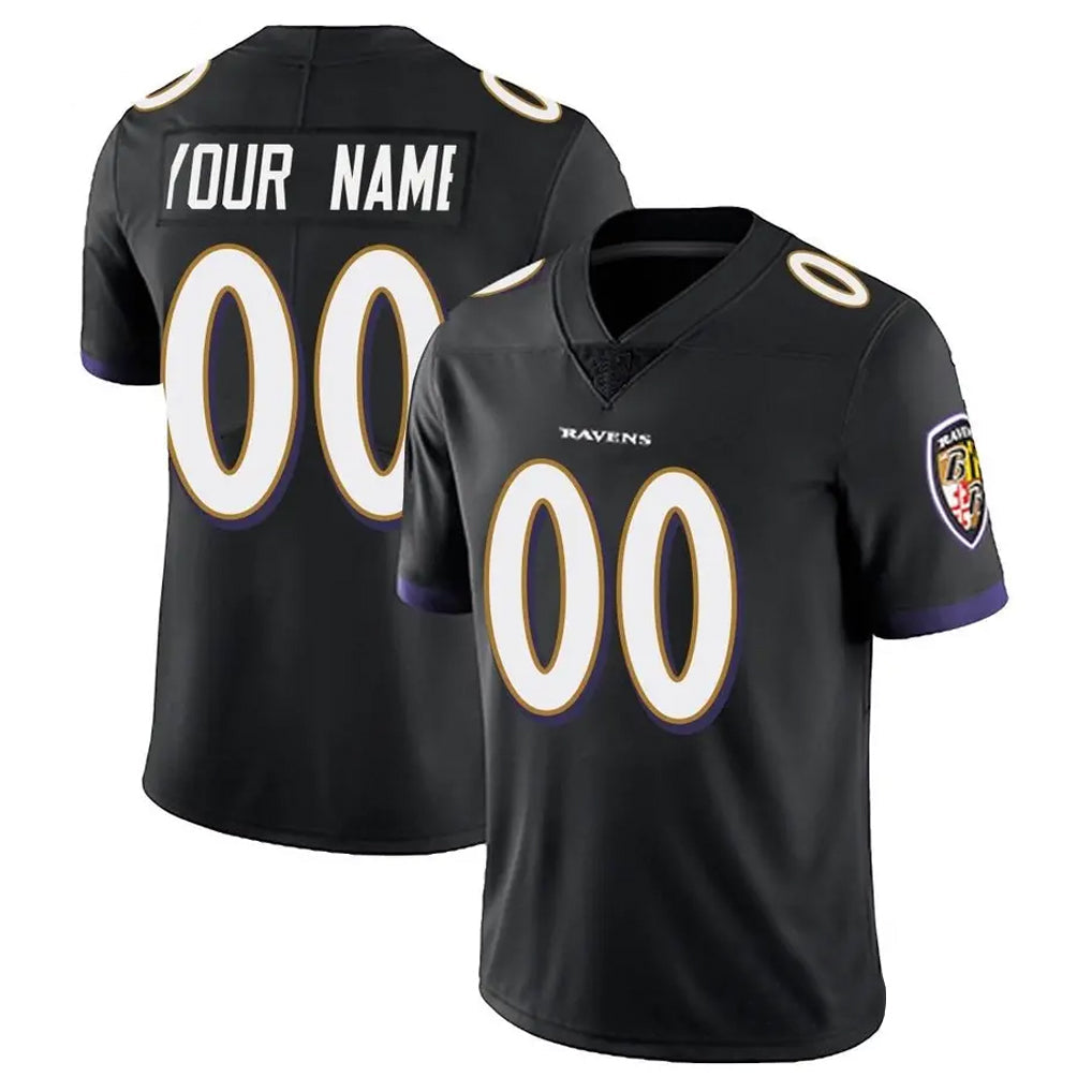 harde Custom B.Ravens Black Vapor F.U.S.E. Limited Any Name & Numbers Stitched Jerseys