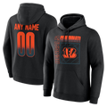 harde Custom C.Bengals Black Home Field Pop Personalized Name & Number Hoodie Stitched Jerseys