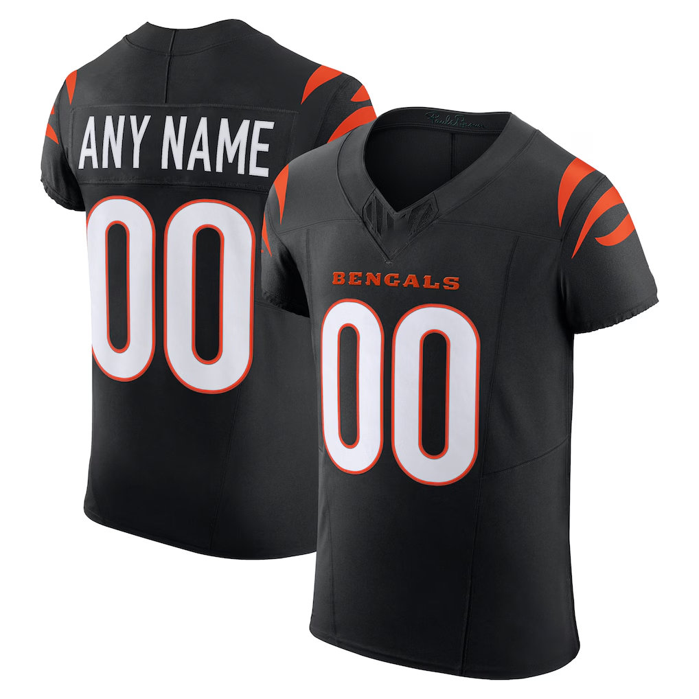 harde Custom C.Bengals Black Team Vapor F.U.S.E. Elite Stitched Jerseys