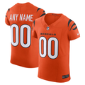 harde Custom C.Bengals Orange Alternate Vapor F.U.S.E. Elite Stitched Jerseys