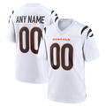 harde Custom C.Bengals White Game Stitched Jerseys