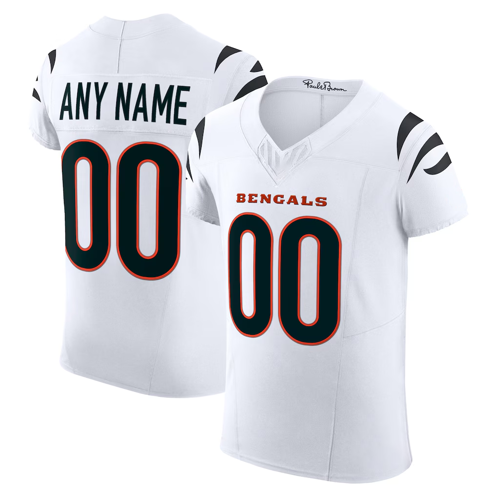 harde Custom C.Bengals White Vapor F.U.S.E. Elite Stitched Jerseys