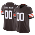 harde Custom C.Browns Brown Vapor F.U.S.E. Limited Home Game Any Name & Numbers Stitched Jerseys
