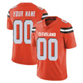 harde Custom C.Browns Orange Alternate Vapor Untouchable Limited Home Game Any Name & Numbers Stitched Jerseys