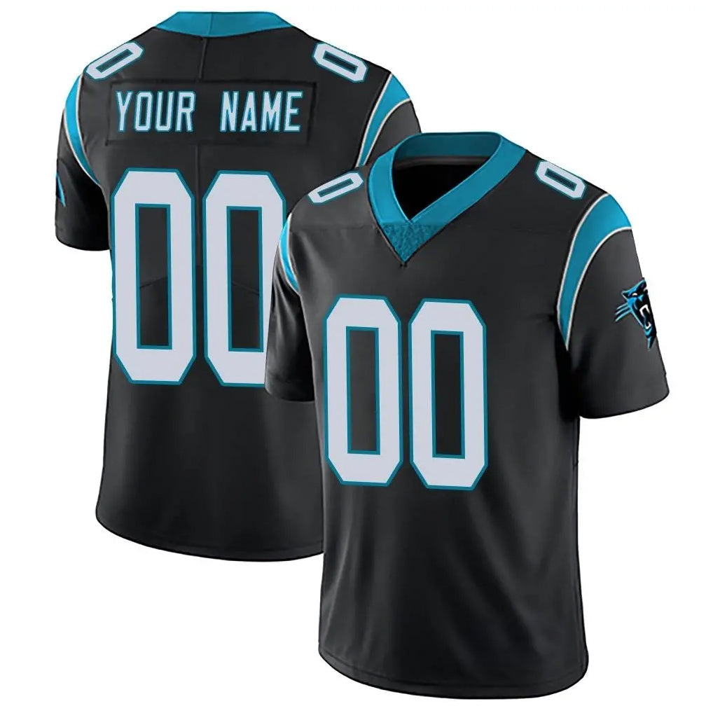 harde Custom C.Panthers Black Vapor Untouchable Limited Game Any Name & Numbers Stitched Jerseys
