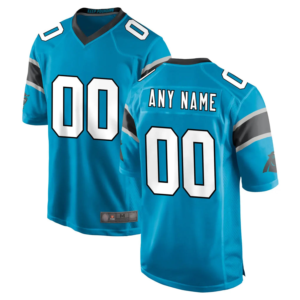harde Custom C.Panthers Blue Game Any Name & Numbers Stitched Jerseys