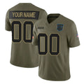 harde Custom C.Panthers Olive 2025 Salute to Service Limited Home Game Any Name & Numbers Stitched Jerseys