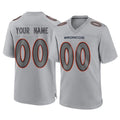 harde Custom D.Broncos Gray Atmosphere Fashion Limited Game Any Name & Numbers Stitched Jerseys