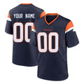 harde Custom D.Broncos Navy Home Game Any Name & Numbers Stitched Jerseys