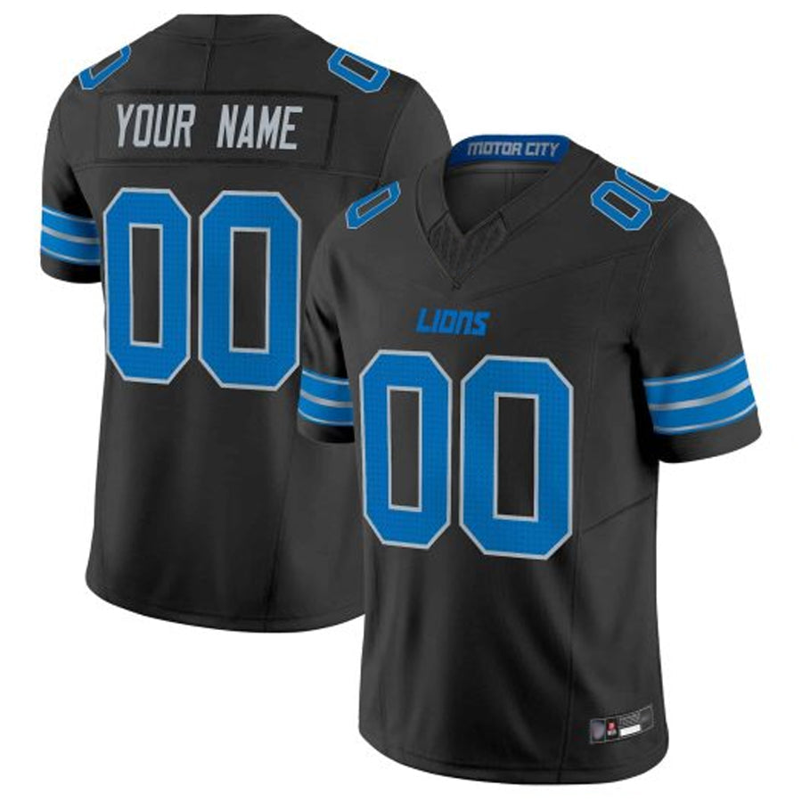 harde Custom D.Lions Blue Vapor F.U.S.E. Limited Elite Stitched Jerseys