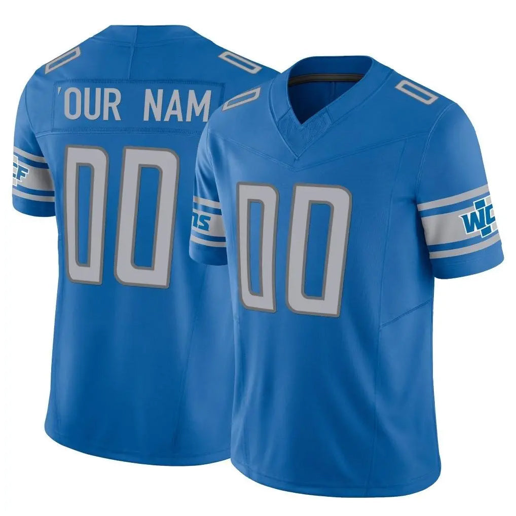 harde Custom D.Lions Blue Vapor F.U.S.E. Limited Home Game Any Name & Numbers Stitched Jerseys