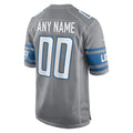 harde Custom D.Lions Gray Replica Game Stitched Jerseys