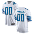 harde Custom D.Lions White Replica Game Stitched Jerseys