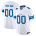 harde Custom D.Lions White Vapor F.U.S.E. Limited Elite Stitched Jerseys
