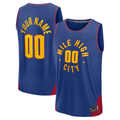 harde Custom D.Nuggets  Blue Fast Break Jerseys - Statement Edition