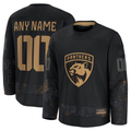 harde Custom F.Panthers Black 2024 Military Appreciation Custom Practice Jerseys