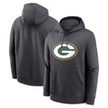 harde Custom GB.Packers Anthracite Pullover Hoodie Game Stitched Jerseys