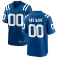 harde Custom IN.Colts Royal Replica Home Game Stitched Jerseys