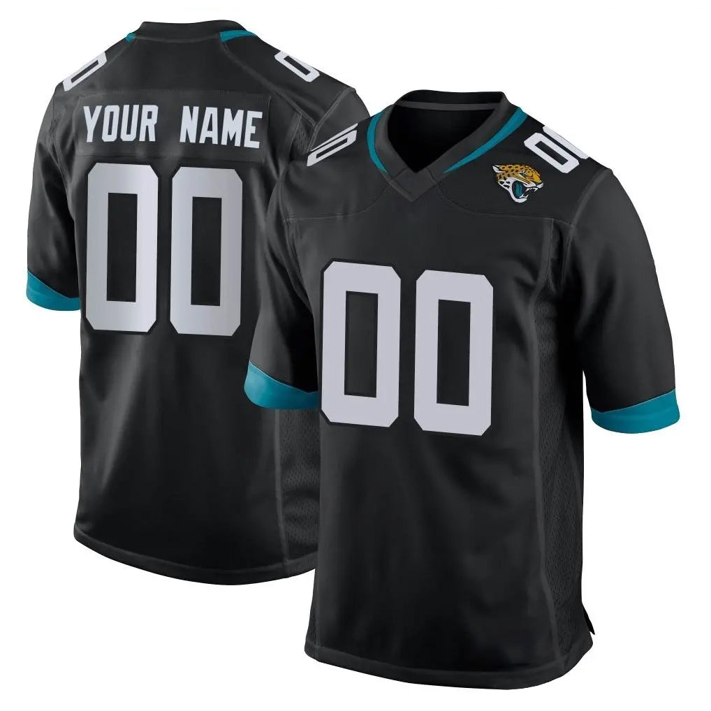 harde Custom J.Jaguars Black Home Game Any Name & Numbers Stitched Jerseys