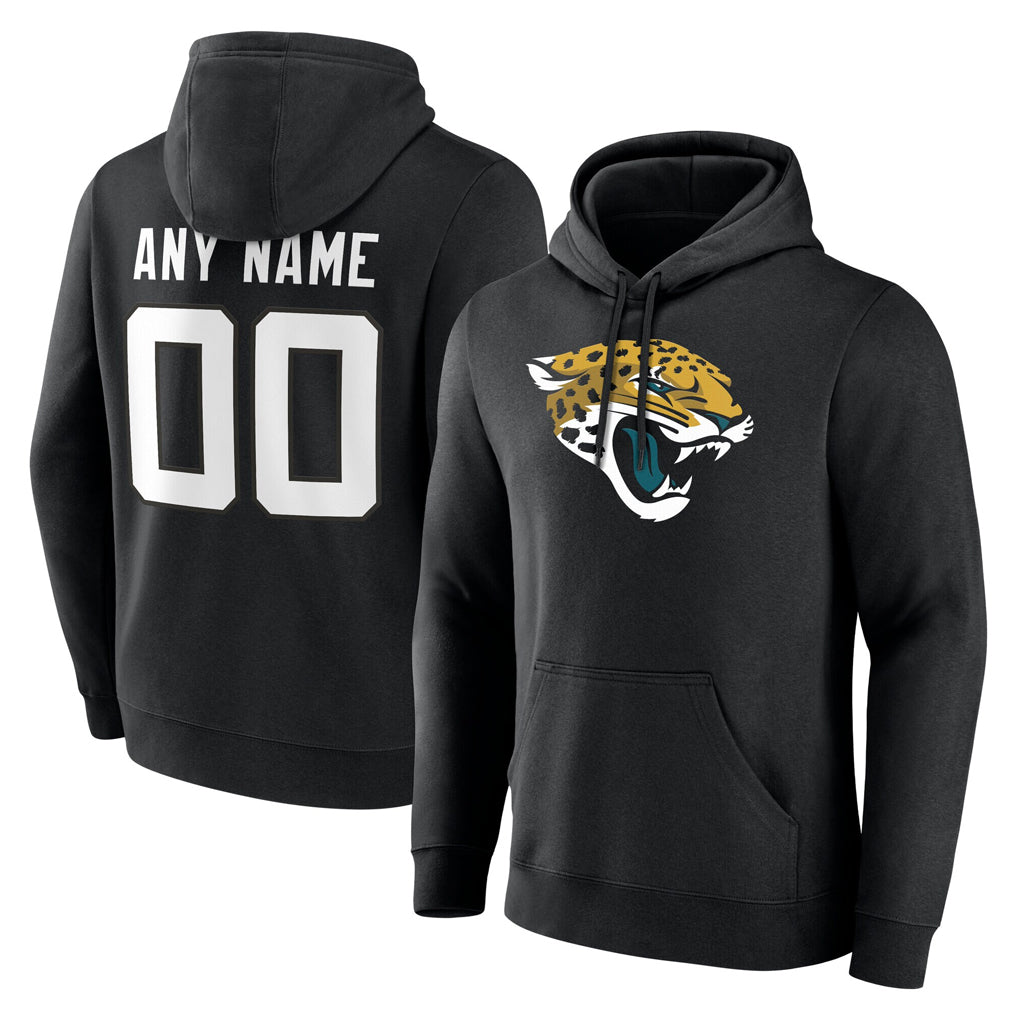 harde Custom J.Jaguars Black Pullover Hoodies Limited Any Name & Numbers Stitched Jerseys