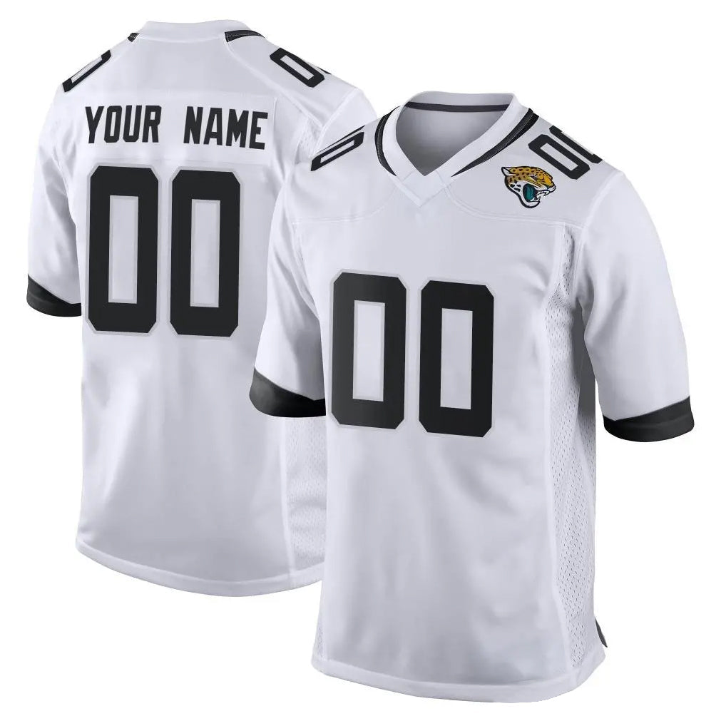 harde Custom J.Jaguars White Home Game Any Name & Numbers Stitched Jerseys