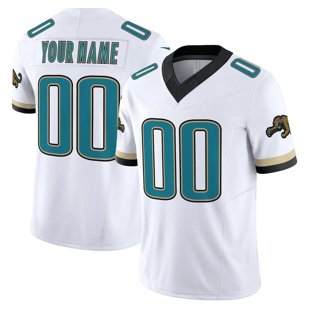 harde Custom J.Jaguars White Prowler Throwback Vapor F.U.S.E. Limited Home Game Any Name & Numbers Stitched Jerseys