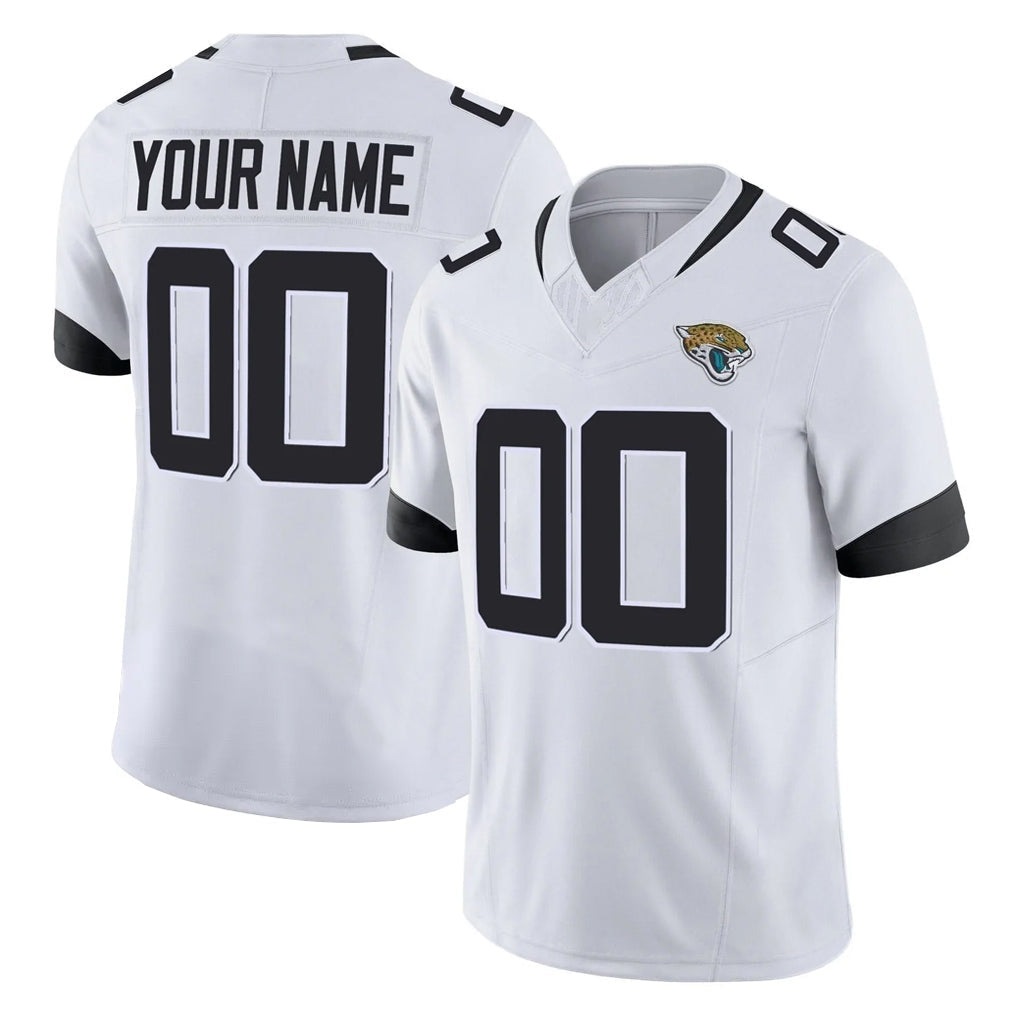 harde Custom J.Jaguars White Vapor F.U.S.E. Limited Home Game Any Name & Numbers Stitched Jerseys