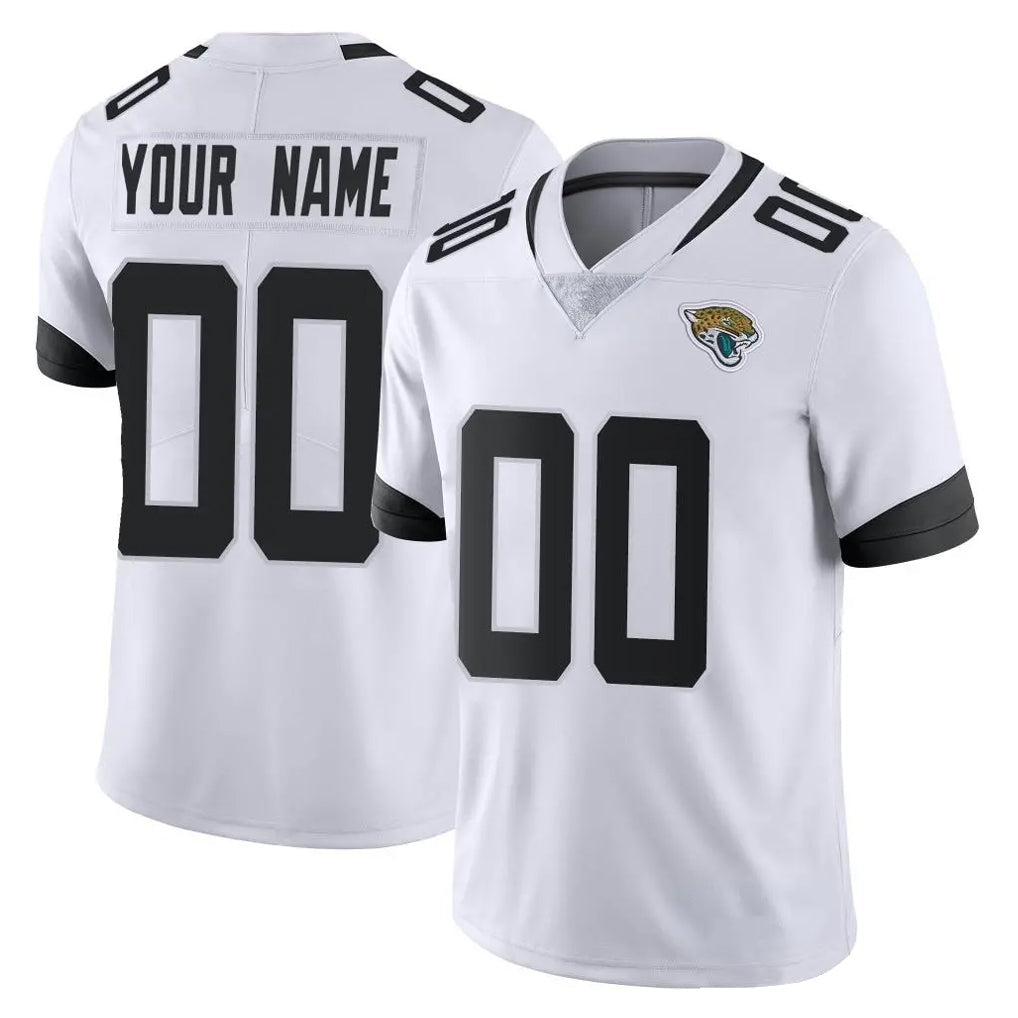 harde Custom J.Jaguars White Vapor Untouchable Limited Home Game Any Name & Numbers Stitched Jerseys