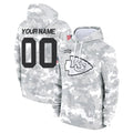 harde Custom KC.Chiefs Arctic Camo Salute to Service Hoodies Limited Game Any Name & Numbers Stitched Jerseys